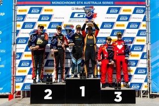 Queensland Raceway, Podium, Pro-Am Cup Race 2 l © Race Project l Daniel Kalisz l GT4 Australia | GT4 Australia