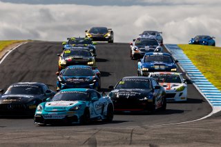 #210 - TekworkX Motorsport / ZW Racing - Nash Morris - Zoe Woods - Porsche 718 Cayman GT4 RS CS l &copy; Race Project l Daniel Kalisz | GT4 Australia