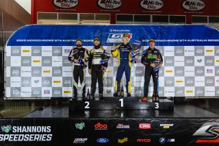 Am Cup Podium, Queensland Raceway, Race 1 l © Race Project l Daniel Kalisz | GT4 Australia