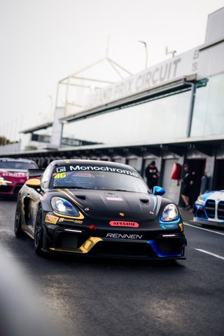 #46 - Aperitif Racing - Jensen Shearer - Porsche 718 Cayman GT4 RS CS | | &copy; Jack Martin Photography |