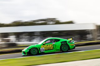 #28 - Norganic Proteins - Caleb Paterson / Kent Quinn - Porsche 718 Cayman GT4 RS CS | | &copy; Jack Martin Photography |