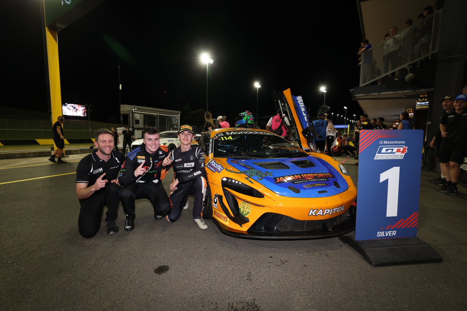 Monochrome GT4 Australia shines under Twilight Sydney sky