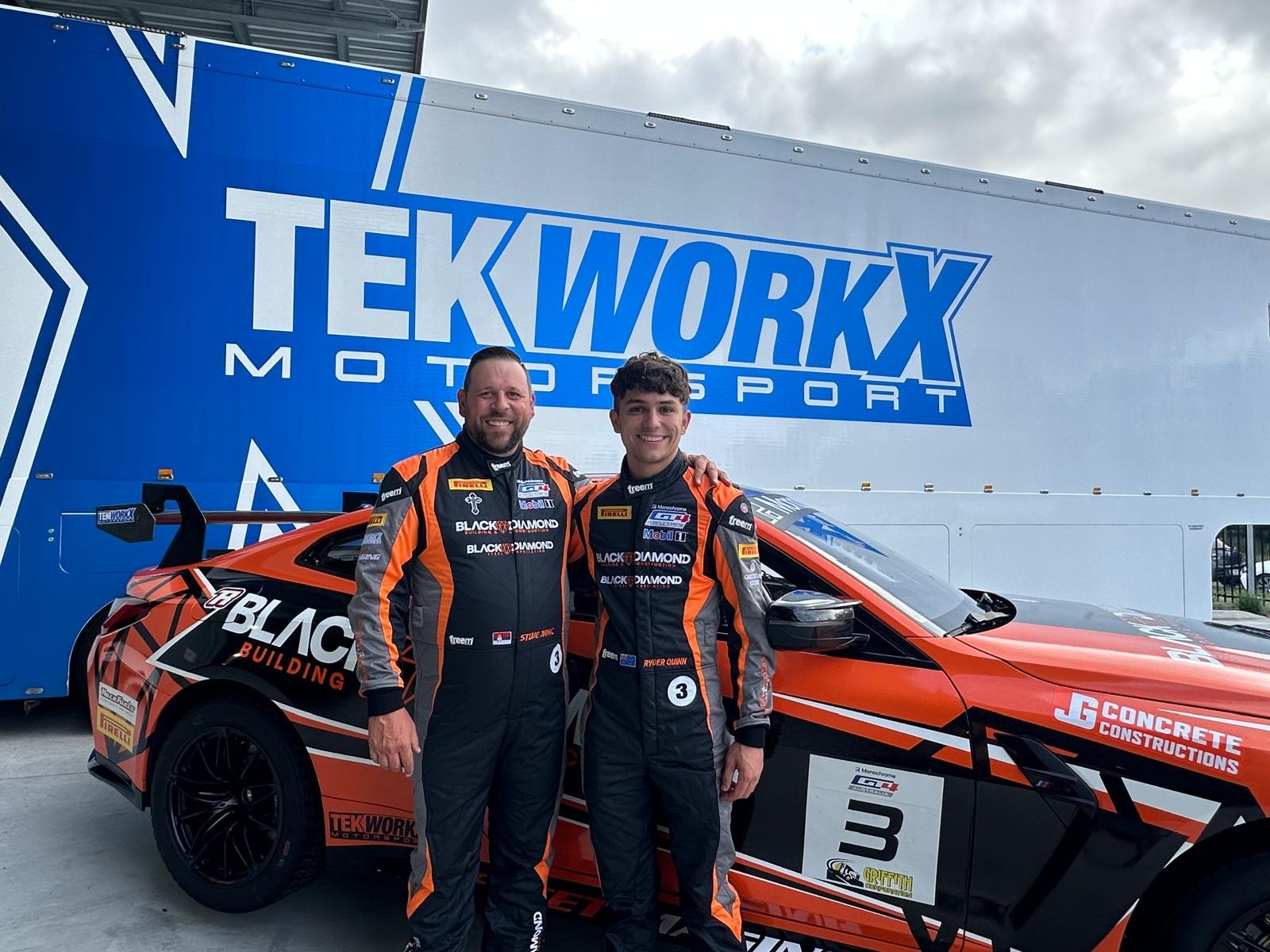 Ryder Quinn and Steve Jakic continue formidable GT4 partnership at TekworkX Motorsport