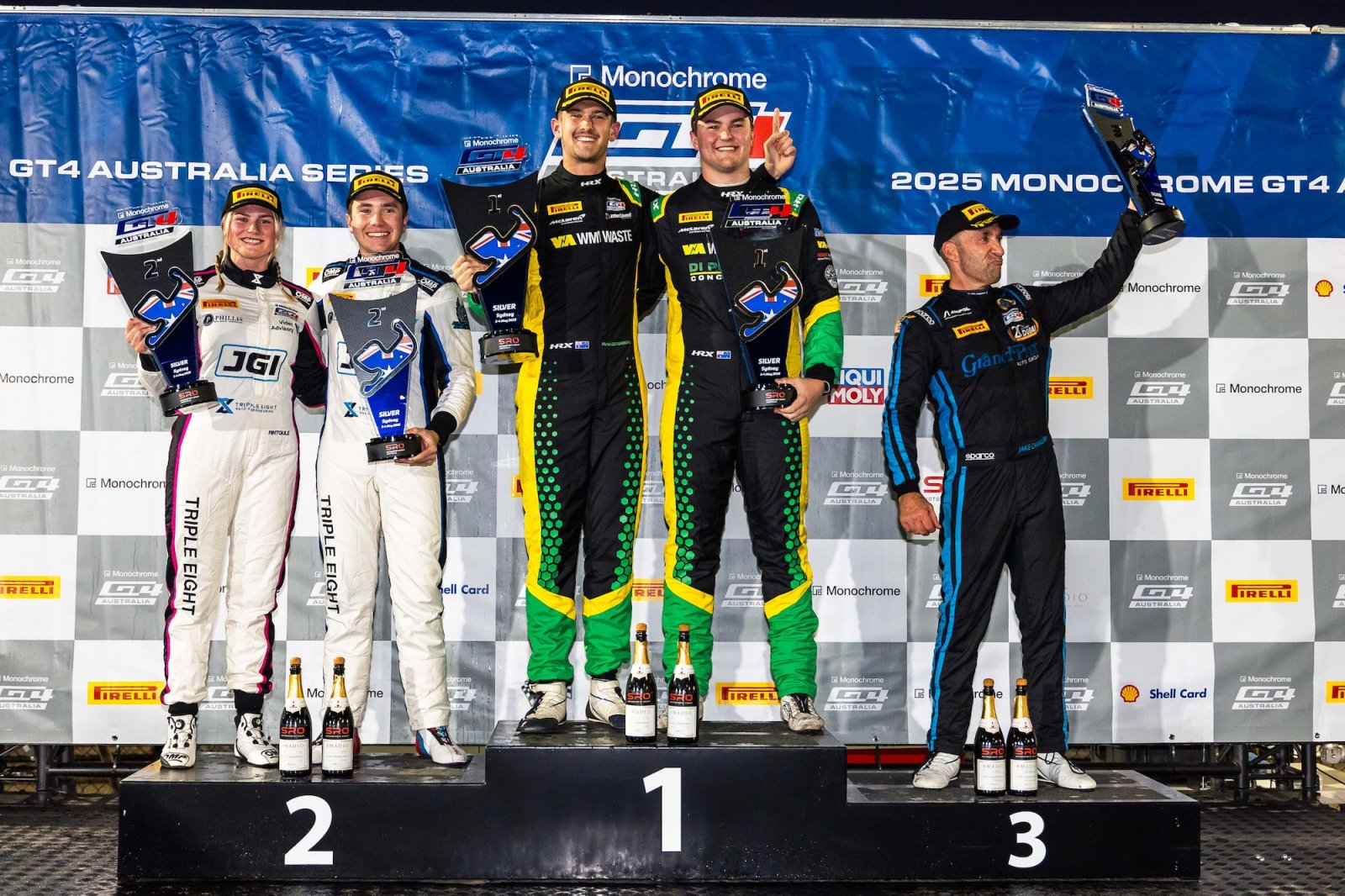 Cameron Crick and Dean Campbell seal maiden Monochrome GT4 Australia race victory in Sydney