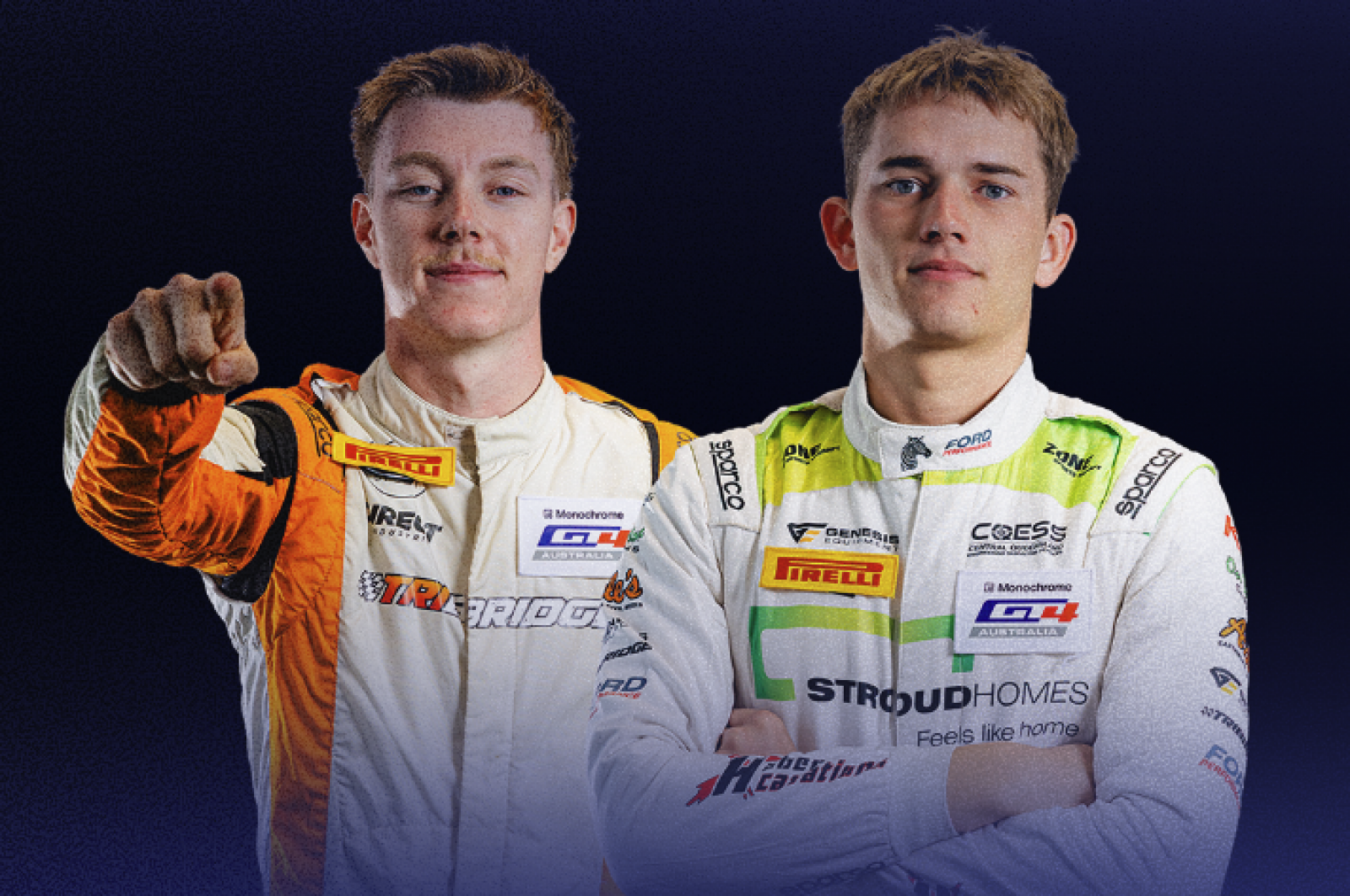 Cam McLeod and Mason Harvey to join for 2026 Monochrome GT4 Australia season