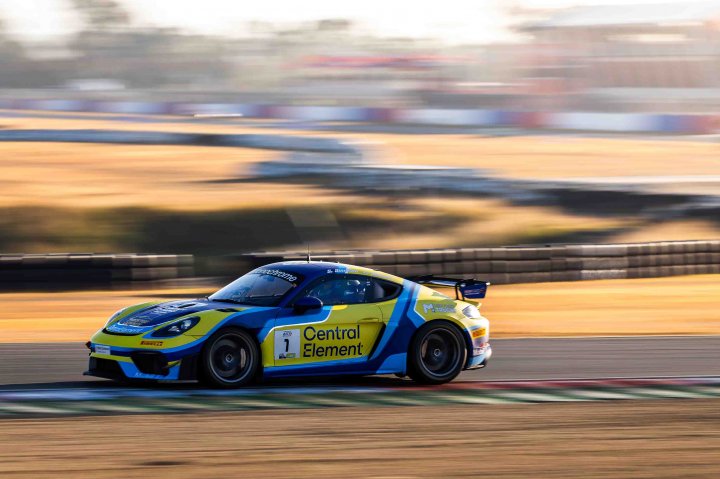 Them's the brakes for Lachlan Mineeff and Shane Smollen at Queensland Raceway