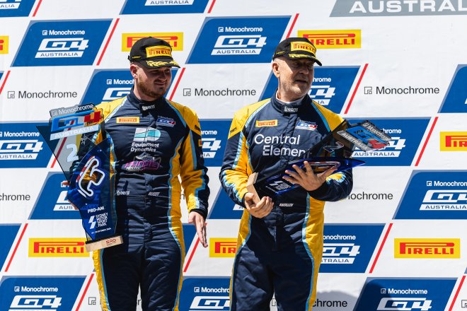 Lachlan Mineeff and Shane Smollen tantalisingly close to Monochrome GT4 Australia Pro-Am title